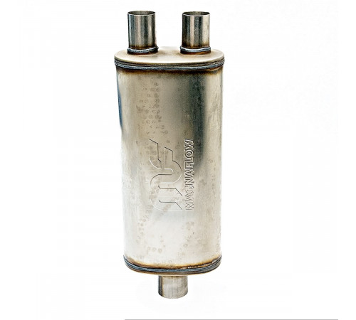 Глушитель Magnaflow style выхода Y51мм*2-63мм длина 455мм (вынос-вынос-центр)