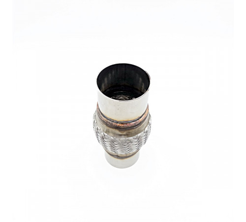 Гофра выпускная с отводами 76mm*100mm*204mm из нержавеющей стали