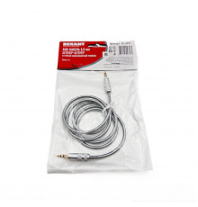 AUX кабель, CableExpert, 3.5mm, 1м, металлическая оплетка