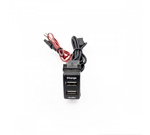 USB разъем в штатную заглушку NISSAN / 2 порта з/у+аудио 17-106