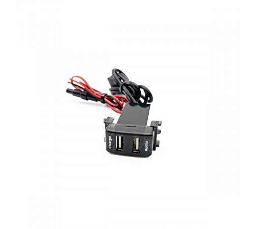 USB разъем в штатную заглушку NISSAN / 2 порта з/у+аудио 17-106